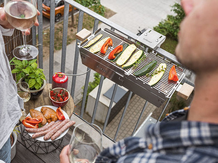 Knister Grill | Gas | Edelstahl | Ausziehbar - Knister Grill