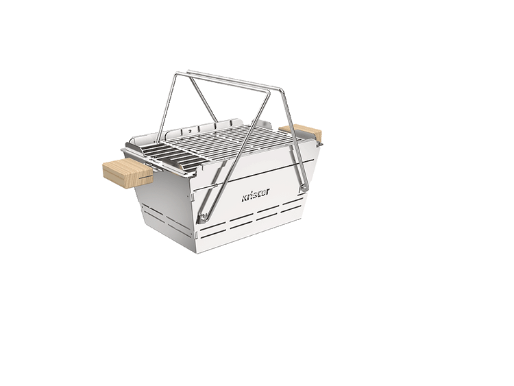 Knister Grill | Kohle | Edelstahl | Ausziehbar - Knister Grill