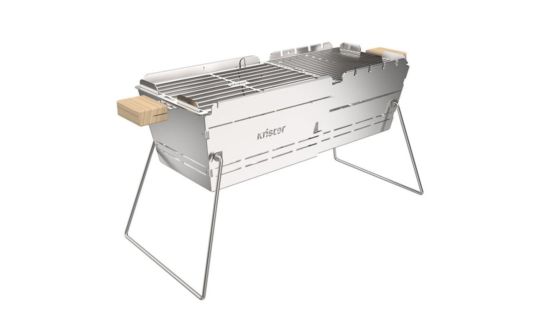 Knister Grill | Kohle | Edelstahl | Ausziehbar - Knister Grill