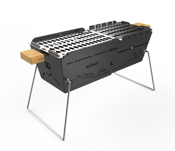 Knister Grill | Kohle | Schwarz | Ausziehbar | Bayern Edition - Knister Grill