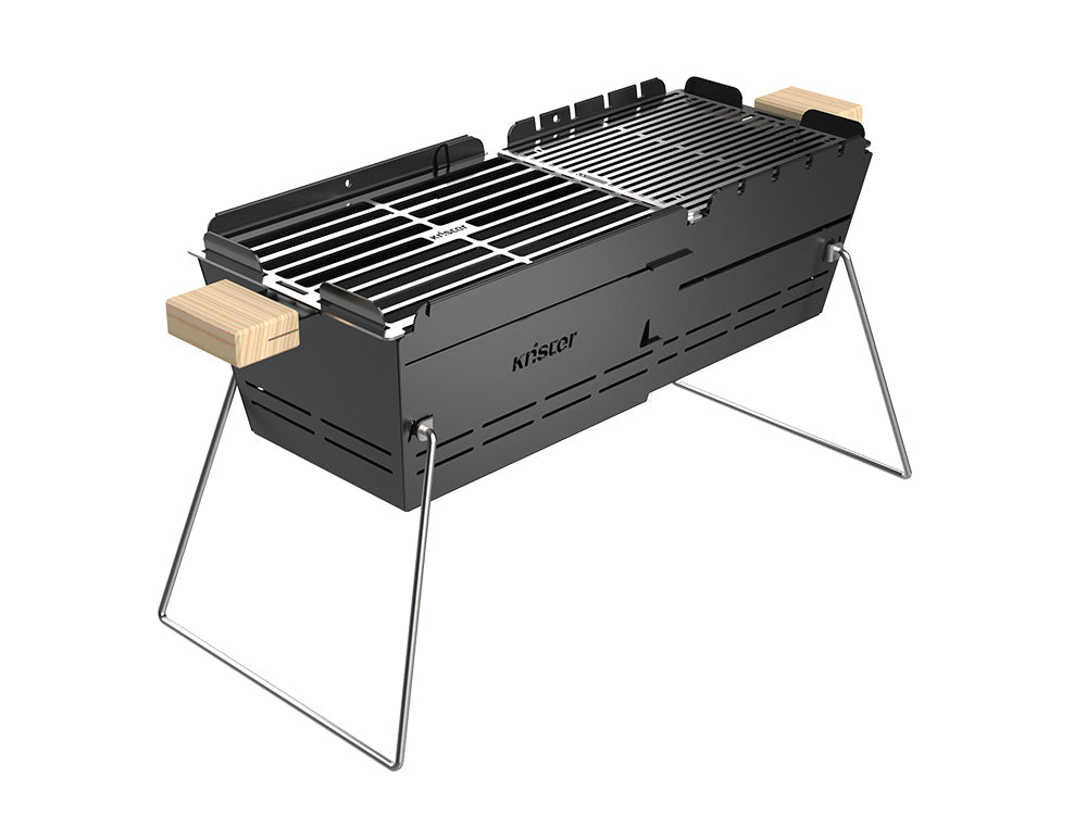 Knister Grill | Kohle | Schwarz | Ausziehbar - Knister Grill