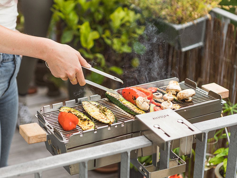 Mobiler Outdoor Grill - 100% Edelstahl