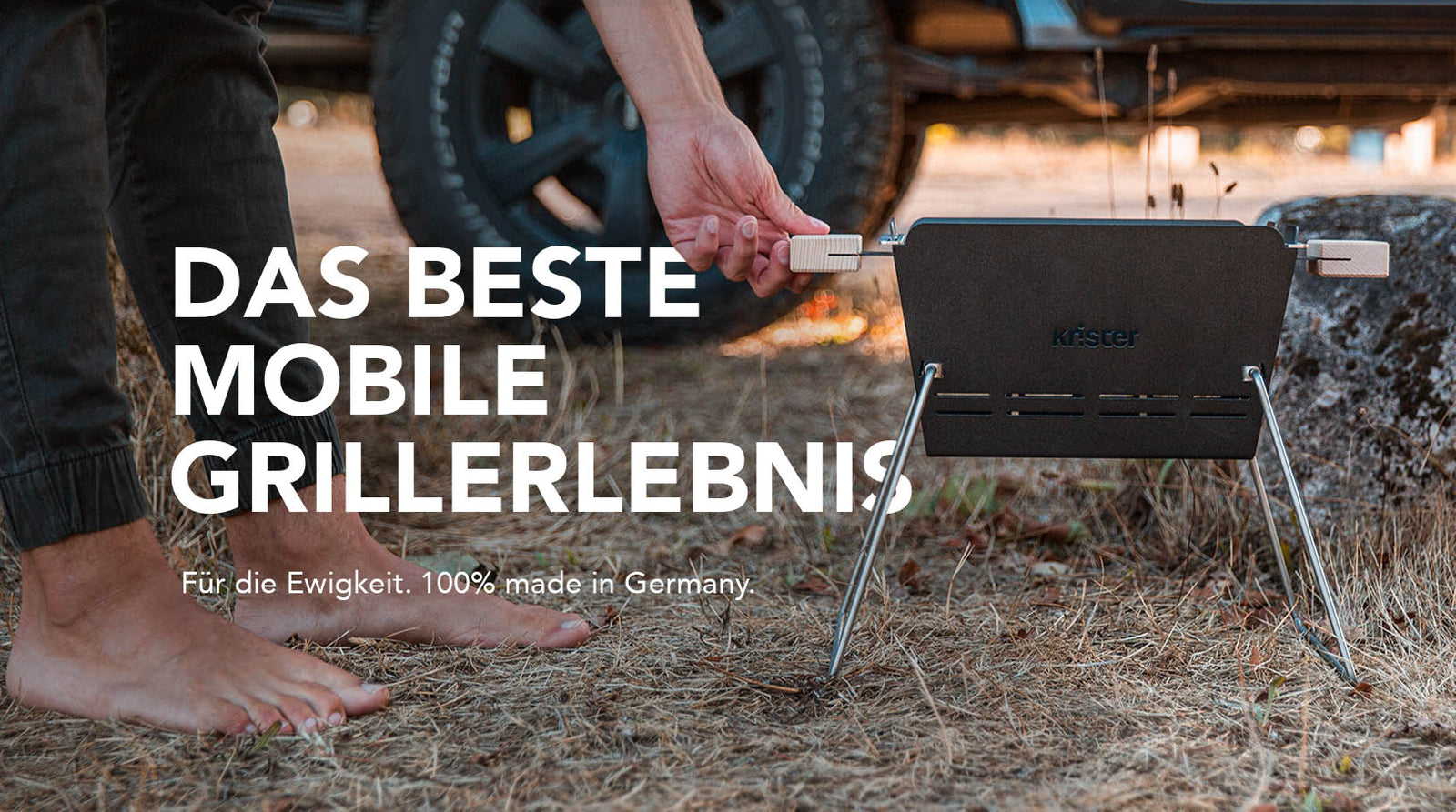Knister Grill das Beste mobile Grillerlebnis. Gemacht für die Ewigkeit, 100Grill Produktion in Deutschland